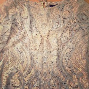 White House Black Market Paisley Blouse